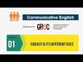 Grec communicative english  episode 01  subject    its  different uses