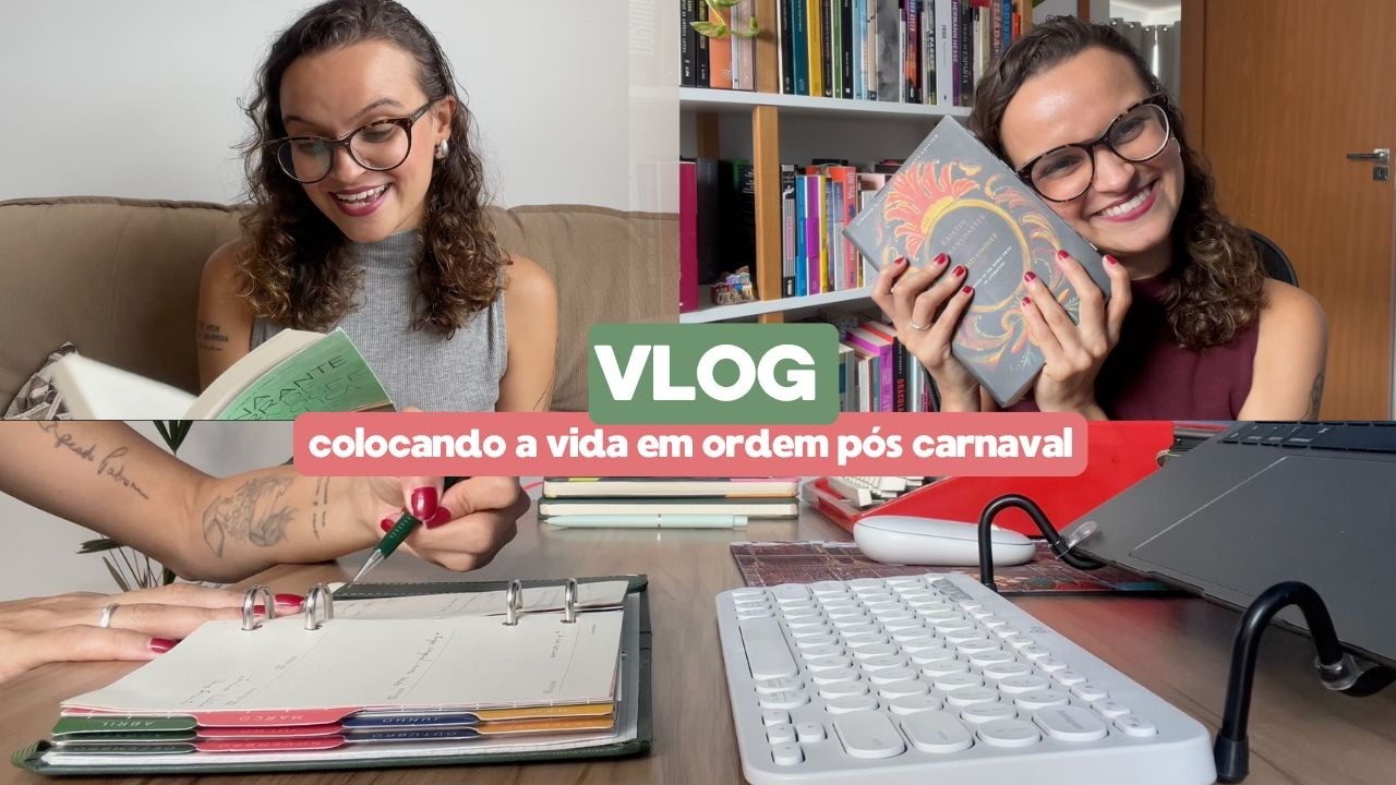 vlog // rotina, produção de conteúdo e leituras 🎊🗂️