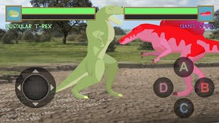 T-Rex Fights Spinosaurus Gameplay screenshot 1