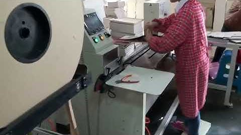 Automatic double loop spiral binding machine model WB-420A