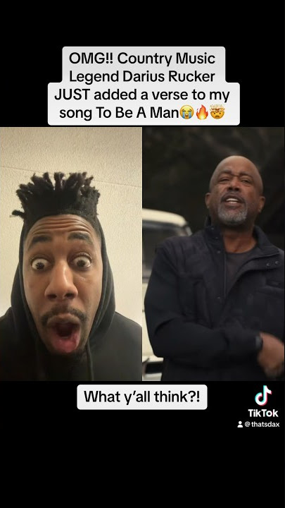 OMG! Country Music Legend Darius Rucker hopped on the To Be A Man Remix😭🔥🗣️I’m in shock. #shorts