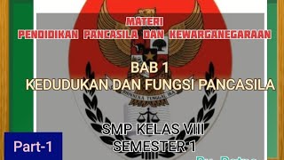 Download Lagu Materi PPKn kelas VIII Bab 1 Kedudukan dan Fungsi Pancasila #Pertemuan1 MP3