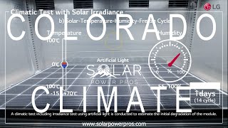 Climatic Test with Solar Irradiance SPP