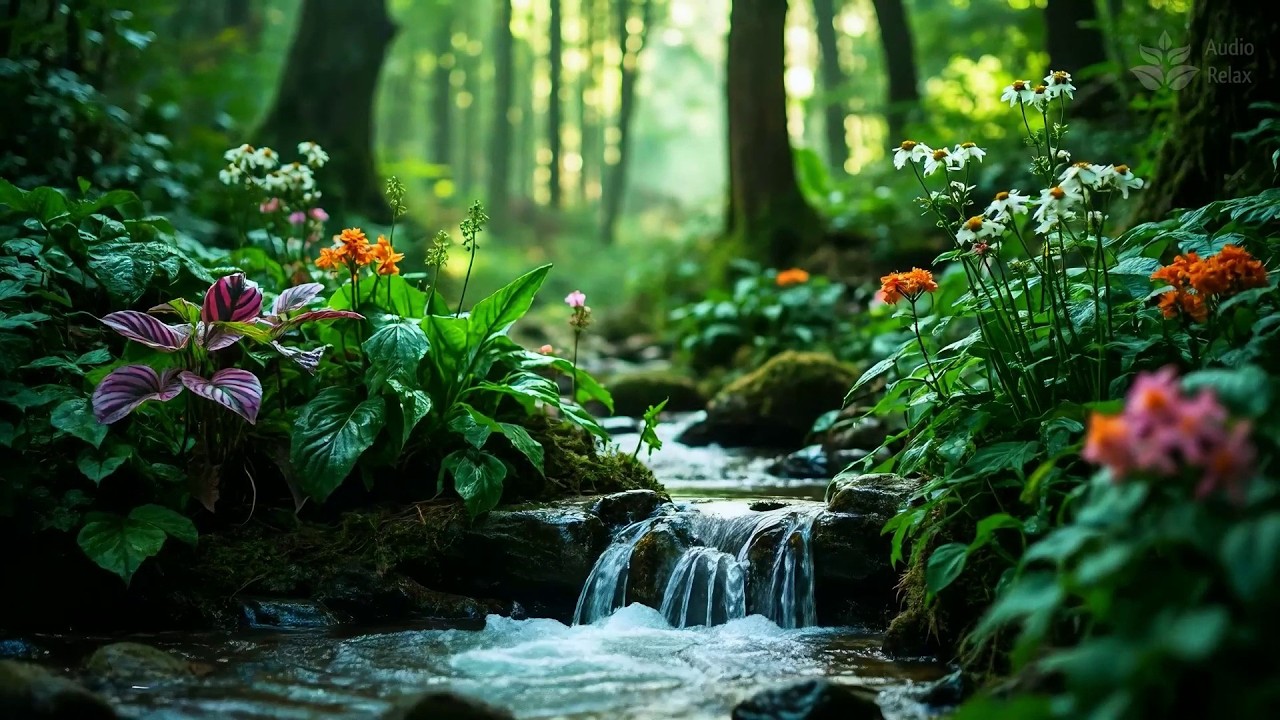 Midnight Stream Murmur | 10 Hours of Gentle White Noise to Quiet a Racing Mind