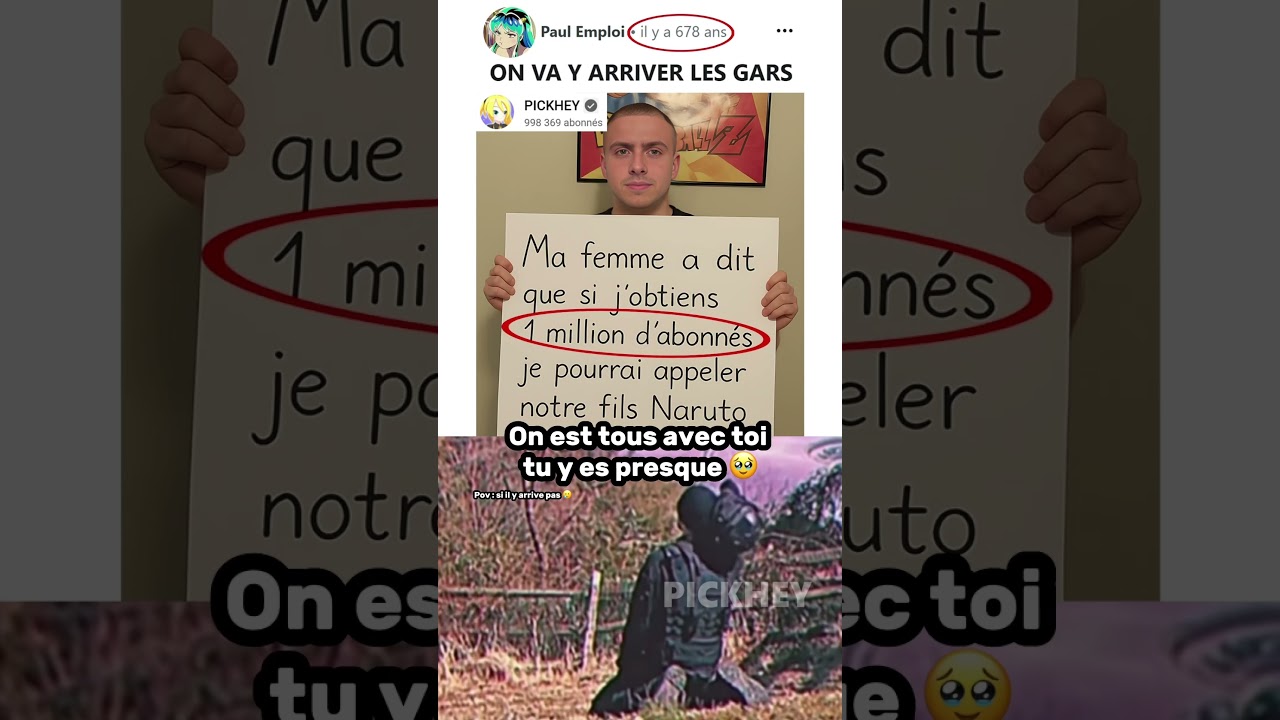 A 1 million je pourrai appeler mon fils Naruto 🥹