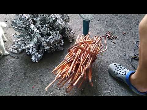 Распил. Сколько меди в кондиционере (теплообменник наружного блока)