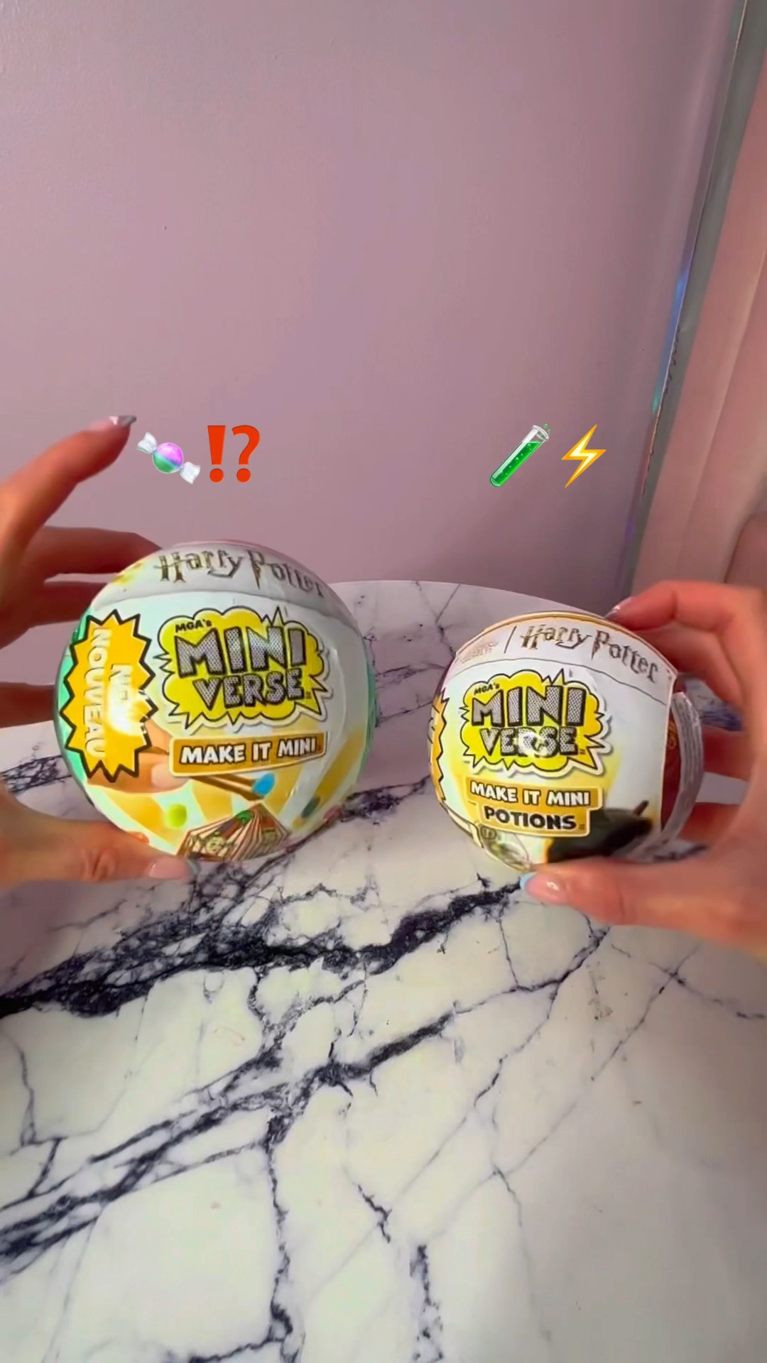 [ASMR] OPENING A NEW *HONEYDUKES* HARRY POTTER MYSTERY MINIVERSE MAKE IT MINI!!??⚡️?⁉️ #Shorts