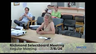 Richmond Selectboard 7-6-2026