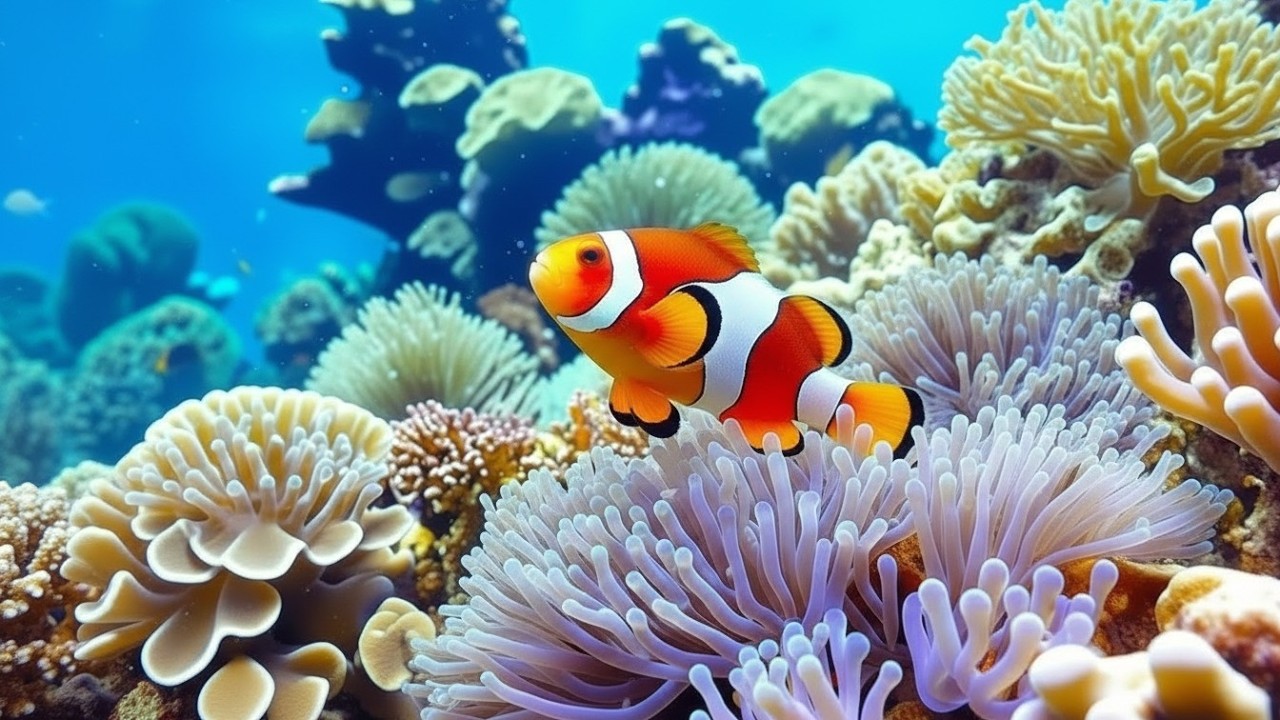The Best 4K Aquarium - Dive Into The Mesmerizing Underwater Realm, Sea Jellyfish, Coral Reefs .