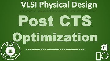 PD Lec 63 - Post CTS Optimization | VLSI | Physical Design