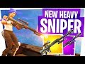 The NEW 50 Cal Sniper in Fortnite! - Heavy Sniper Gameplay & Win!