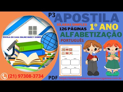 ALFABETIZAÇÃO - Apostila método fônico - II pdf - Escola em Casa