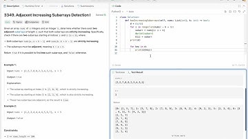 Adjacent Increasing Subarrays Detection I