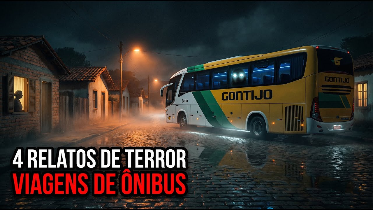 4 RELATOS PERTURBADORES DE VIAGENS DE ÔNIBUS | HISTÓRIAS DE TERROR SOBRENATURAL