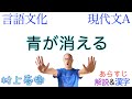 【村上春樹の小説】青が消える【言語文化・現代文A】教科書あらすじ&amp;解説&amp;漢字