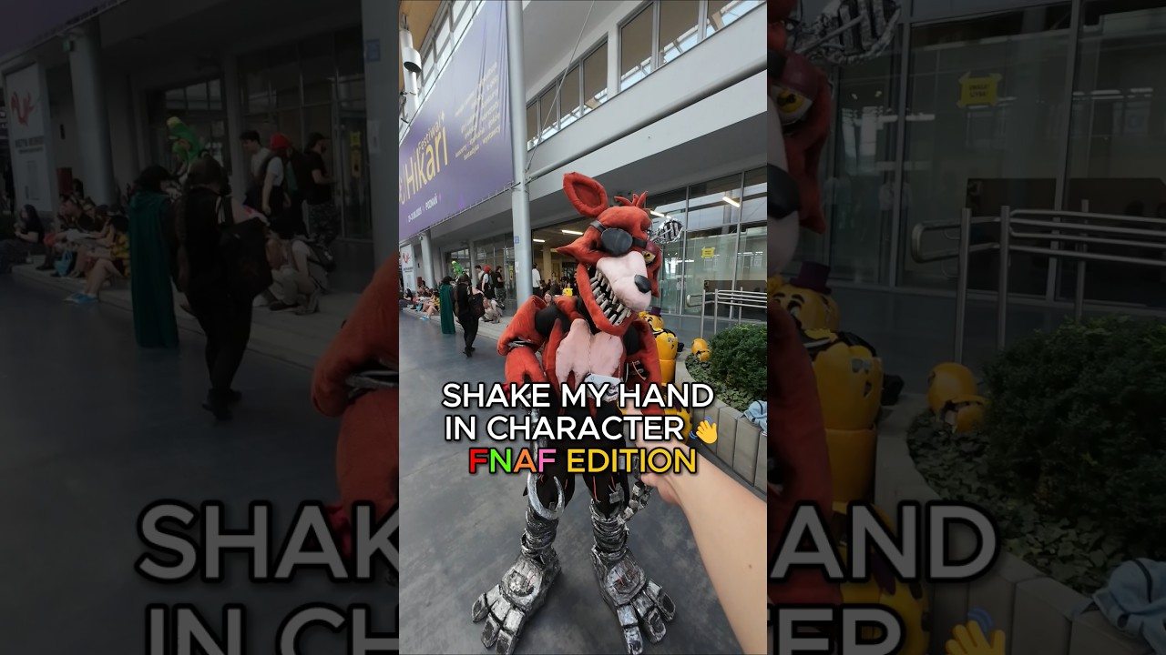 FNAF SHAKE MY HAND IN CHARACTER!🤝
