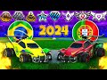 BRASIL VS PORTUGAL 2024: 1V1 EM TODOS OS RANKS COM DISCORD! QUAL É MELHOR NO ROCKET LEAGUE?