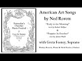 Greta feeney sings ned rorem with the rossini club nantuckets chamber music festival