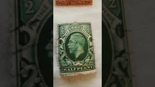 UK Great Britain King George V 1/2 Half Penny Postal stamp