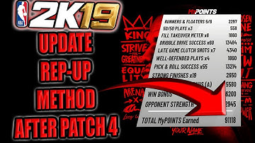 NEW UPDATED REP-UP  METHOD AFTER PATCH 1.04 IN NBA 2K19 | OVER 90K MYPOINTS - NBA 2K19 TIPS