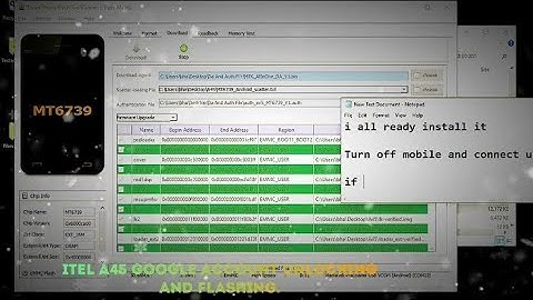 Itel mobile a45  flashing and google id unlocking
