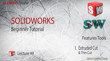 SOLIDWORKS Tutorial | Extruded Cut Feature in Solidworks | Deboss | SOLIDWORKS Beginner Tutorial