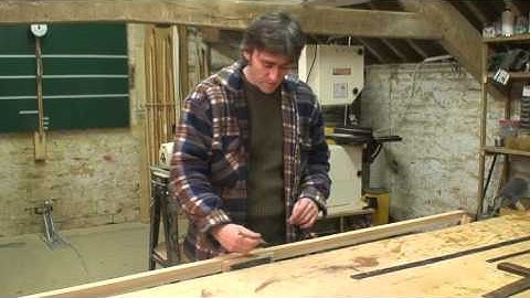 How to make a longbow - marking out the stave - how to make a longbow -making the laminated war bow