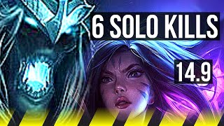 KARTHUS & Pantheon vs KAI'SA & Thresh (ADC) | 87% winrate, 6 solo kills, 14/3/9 | BR Master | 14.9