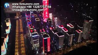 Amazing light show display On the night of the jinan city! — FORSUN CNC
