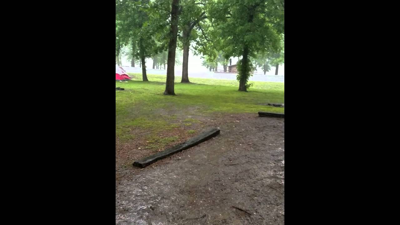 Raining at our church camping trip 2016