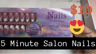 5 MINUTE SALON NAILS | AMAZON NAIL FINDS | MELODYSUSIE
