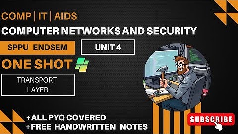 CNS | Unit 4 | Transport Layer | SPPU T.E. Comp Sem 5 | ONESHOT @ThinkHatchStudio 
