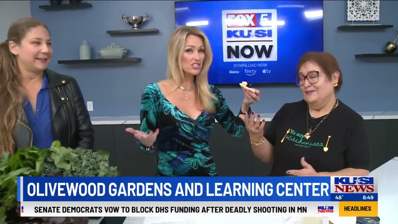 KUSI Highlights Healthy Eating Tips with Olivewood Gardens