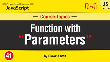 Function with Parameter | Function Parameters in JavaScript  | Tutorial in Hindi/Urdu