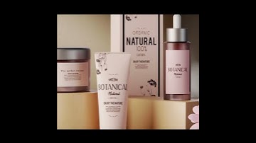 Blender viewport and render of 3D cosmetics