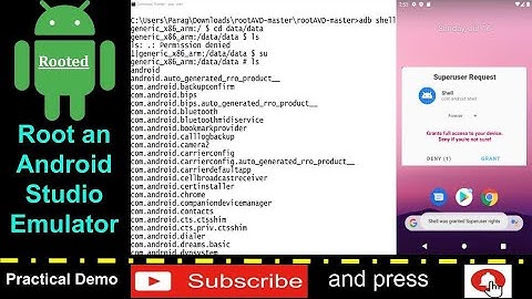 Root an Android Studio AVDs - Practical Demo on Root Android Studio Emulator with API 30