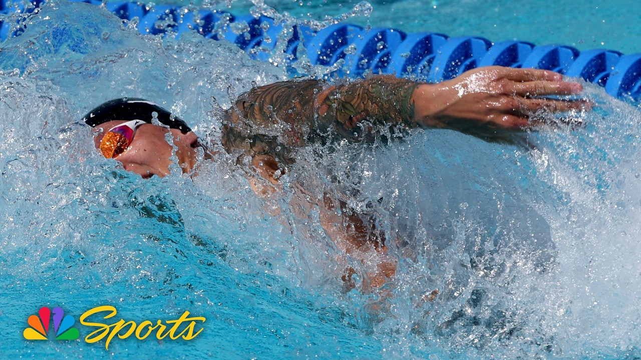 Caeleb Dressel dominates men's 100m freestyle at USA Swimming National Championships | NBC Sports
