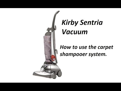 How to use the Kirby Sentria Carpet Shampooer System w/ Dry Foam Shampoo