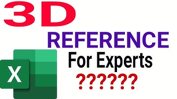 3D Reference In Excel | Excel में 3D Formula भी है | 3D Excel Formula