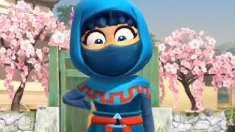 Clumsy Ninja with Lily changing her outfit