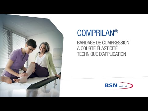Comprilan Bandage de compression à courte élasticité Technique d'application