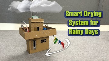 Automatic Clothes Drying Stand using Arduino, Servo, Raindrop Sensor I Robo Army I Arduino Project