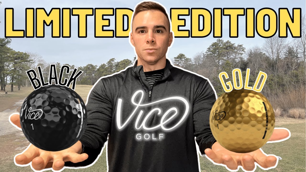 Vice Golf Balls Face Off Black vs. Gold Limited Edition YouTube