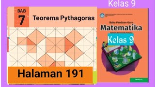 Kunci jawaban matematika kelas 9 halaman 191 Bab 7 Pythagoras Kurikulum merdeka @GUcilchaNEL1964