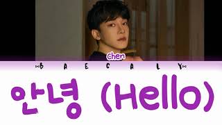 CHEN 첸 '안녕 (Hello)' MV Teaser Color Coded Lyrics (Han/Rom/Indo/가사)