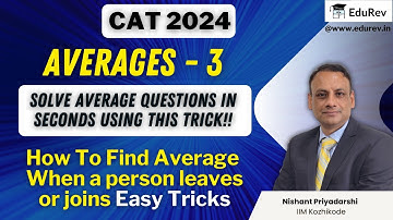 Averages - 3 | Find Average in Seconds | Shortcut Tricks | CAT 2024 | Quantitative Aptitude