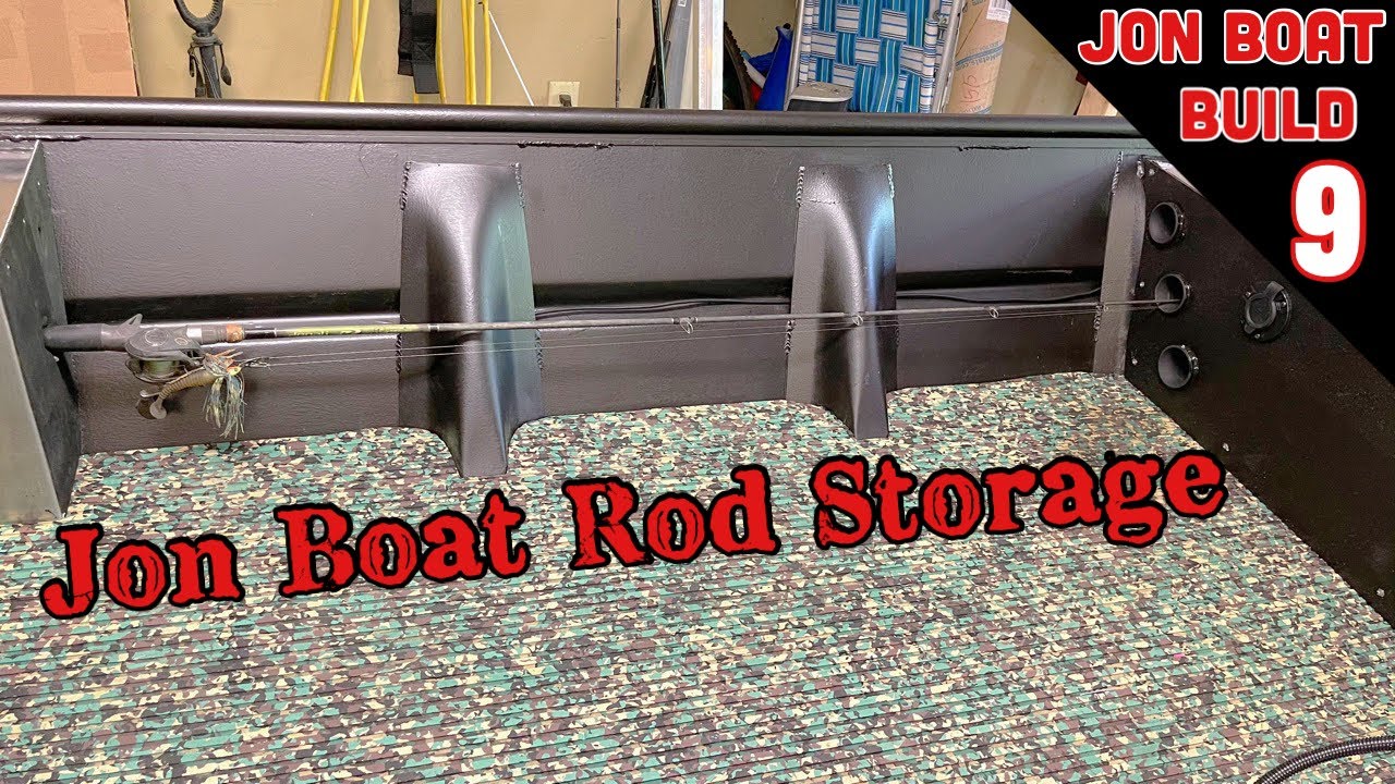 Building a jon boat with a rod holder system
