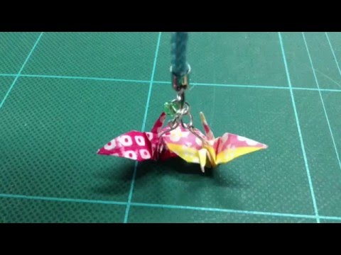 折り紙 鶴 かわいいキーホルダー作ろう Origami Crane Youtube