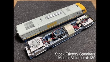 Rapido LRC DCC-Sound Speaker Upgrade Comparison by Scale Sound Systems