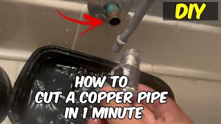 How To Cut a Copper Pipe With An Adjustable Pipe Cutter | Plumbing DIY